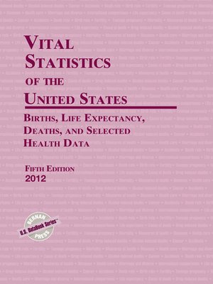 cover image of Vital Statistics of the United States 2012